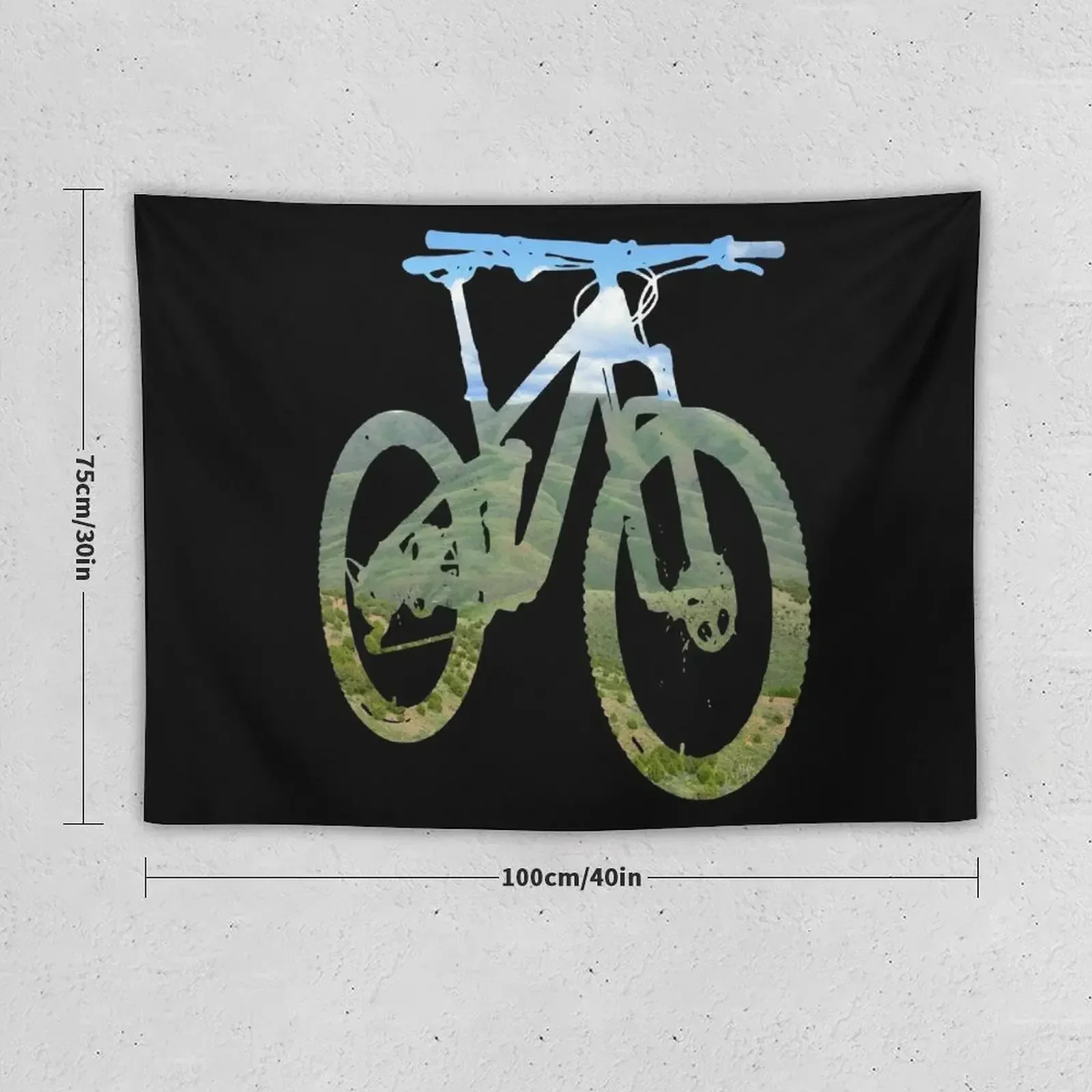 Mountain Bike Mountain and Sky - MTB Collection #003 Tapestry Home Decorators Aesthetic Home Decor Tapestry