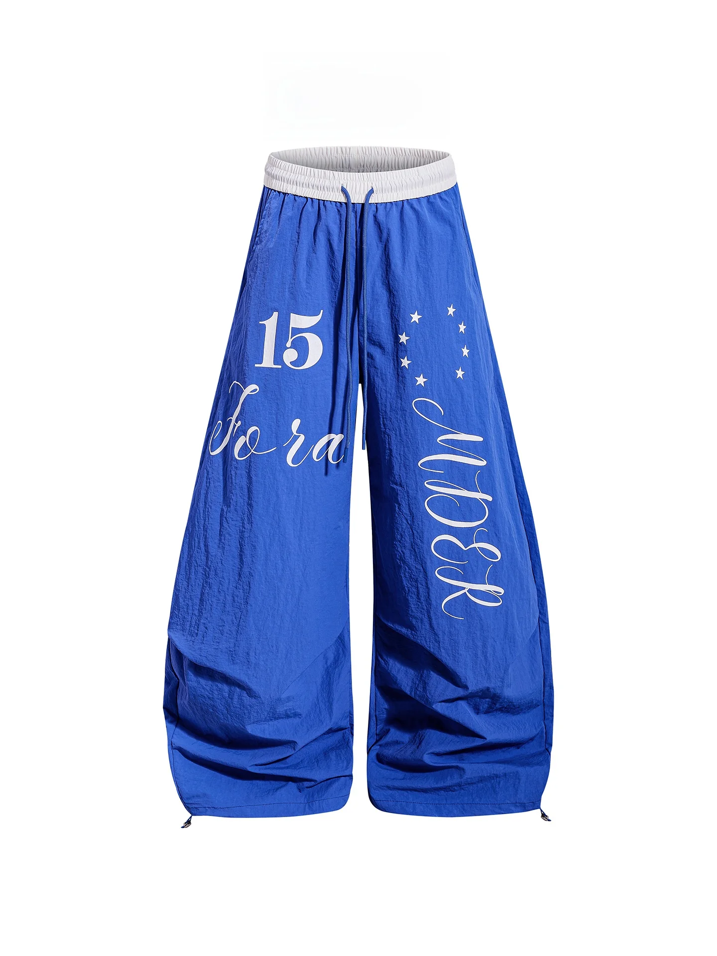 

Free Center American Retro Letter Splicing Pleated Casual Pants Unisex Spring Sports Knife Pants Street Style Loose Fit