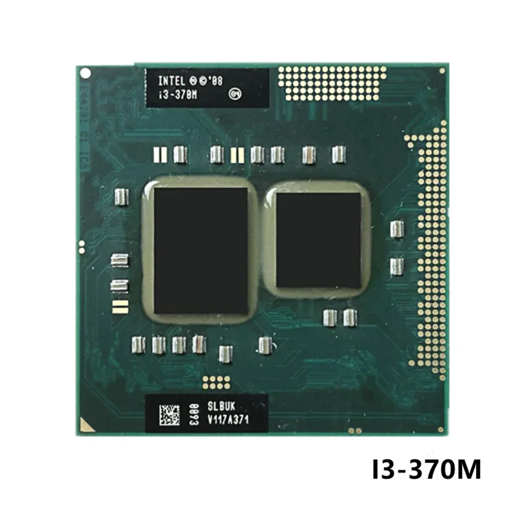 intel i3-370M SLBUK CPU Core Processor i3-370M 3M Cache, 2.4 GHz, Intel i3 370M CPU PPGA988 support HM55 /QH57 rPGA988A