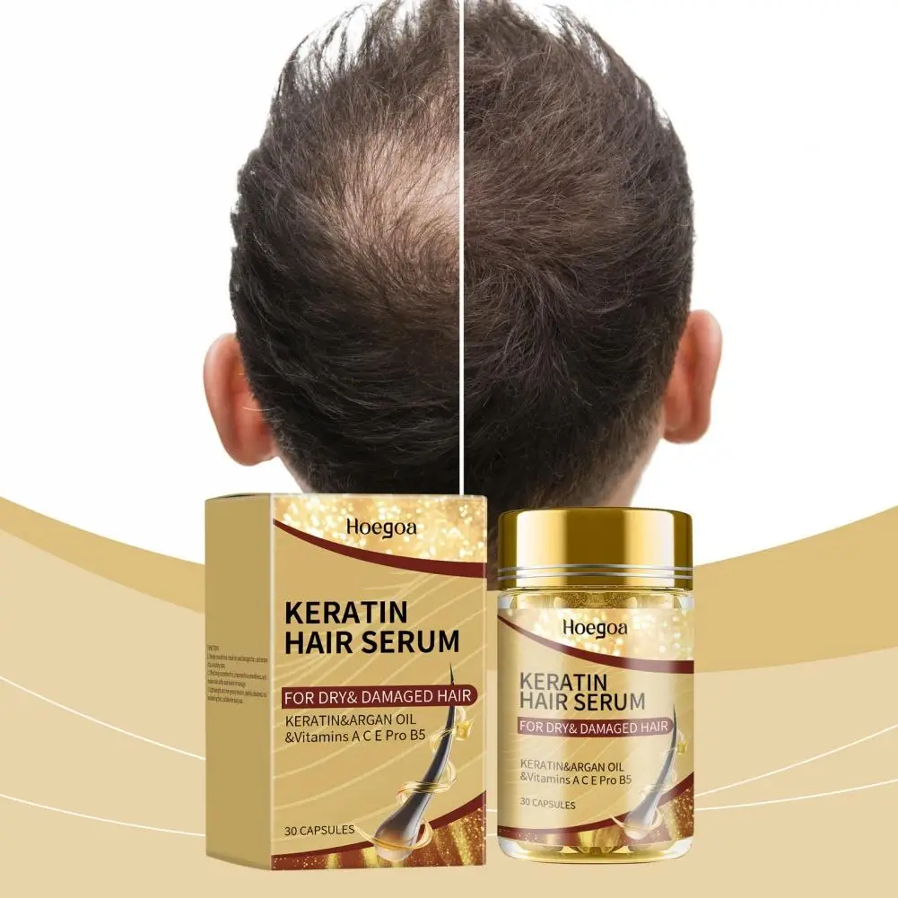 

30 Capsules Magic Hair Vitamin Capsule Keratin Oil Deep Smooth Smooth Accessories Hair Restore Essence Hair Shiny Hair Fast R8V0
