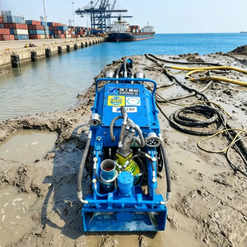 Terrain Adaptive Underwater Crawler Dredging Robot Corrosion Resistant Mud Suction Equipment For Reservoir Renovation