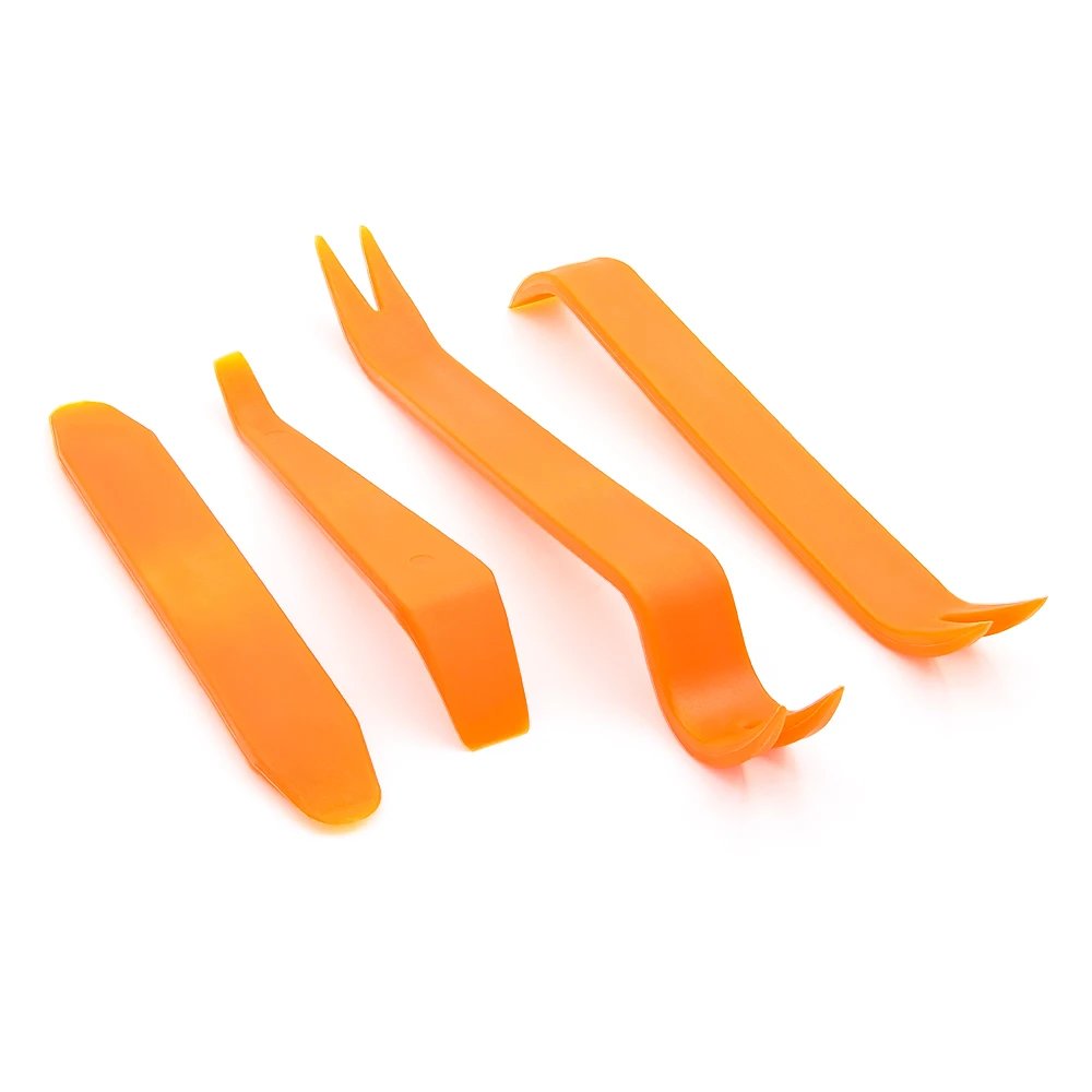 4Pcs Car Removal Tool Car Radio Door Clip Panel Trim Dash Auto Radio Removal Pry Tool Automobile Interior Disassemble Kit image 4
