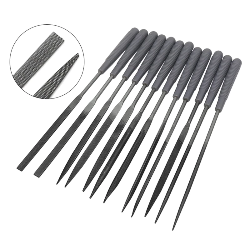 12 stück Diamant Nadel Datei Set Datei Für Metall Glas Stein Schmuck Holz Carving Handwerk Holzbearbeitung Poliert Kleine Datei