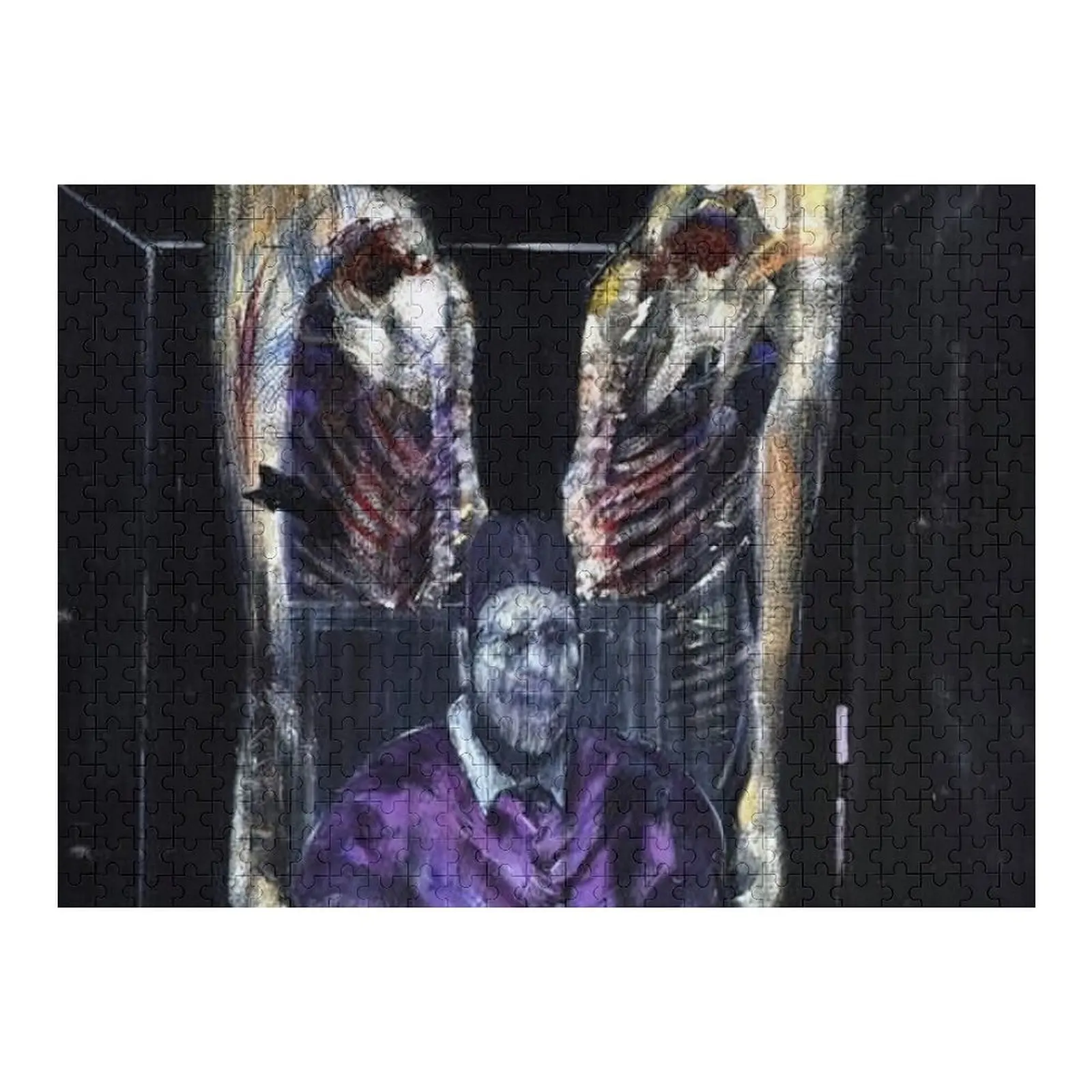 

Figure with Meat by Francis Bacon Jigsaw Puzzle Custom Gift Jigsaw For Kids Christmas Gifts Puzzle
