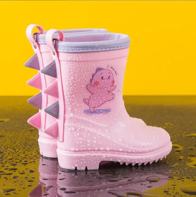 

Girls Rain Boots Fashion PVC Waterproof Non-slip Water Boots Kids Rubber Boots Nursery School Shoes Drop Shipping