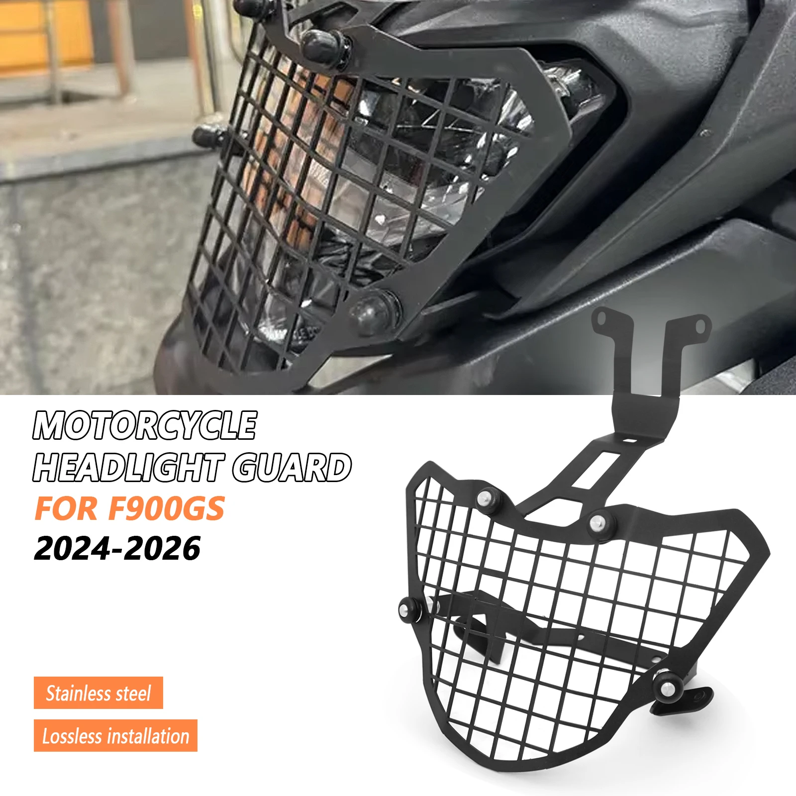 

F900GS Motorcycle Headlight Guard Headlight Grille Cover Head Lamp Protection FOR BMW F 900GS F900 900 GS GS900 2024 2025 2026