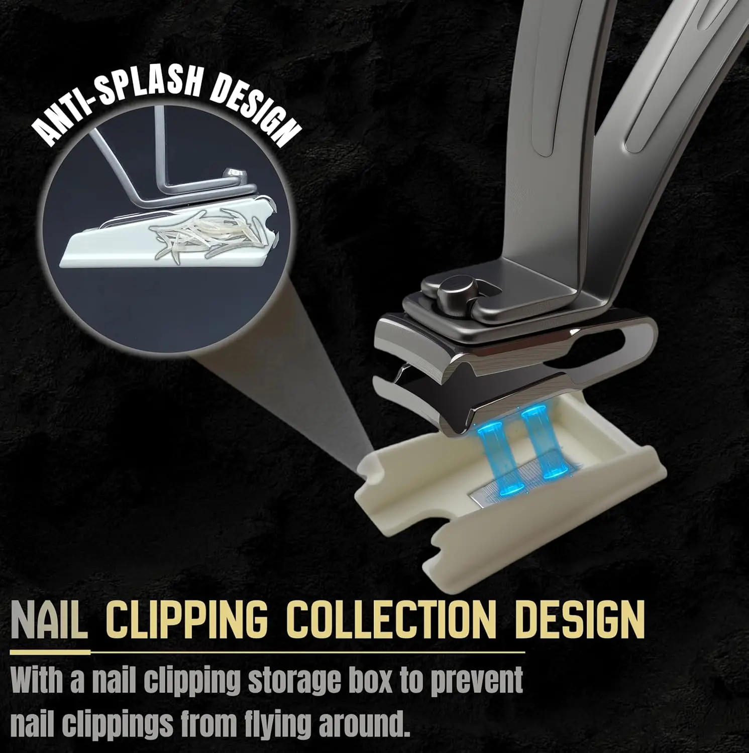 1개 360 °   손톱깎이 확장된 손잡이로 더 쉽게 잡을 수 있도록 설계된 넓은 개구부의 손톱깎이 남녀 공용