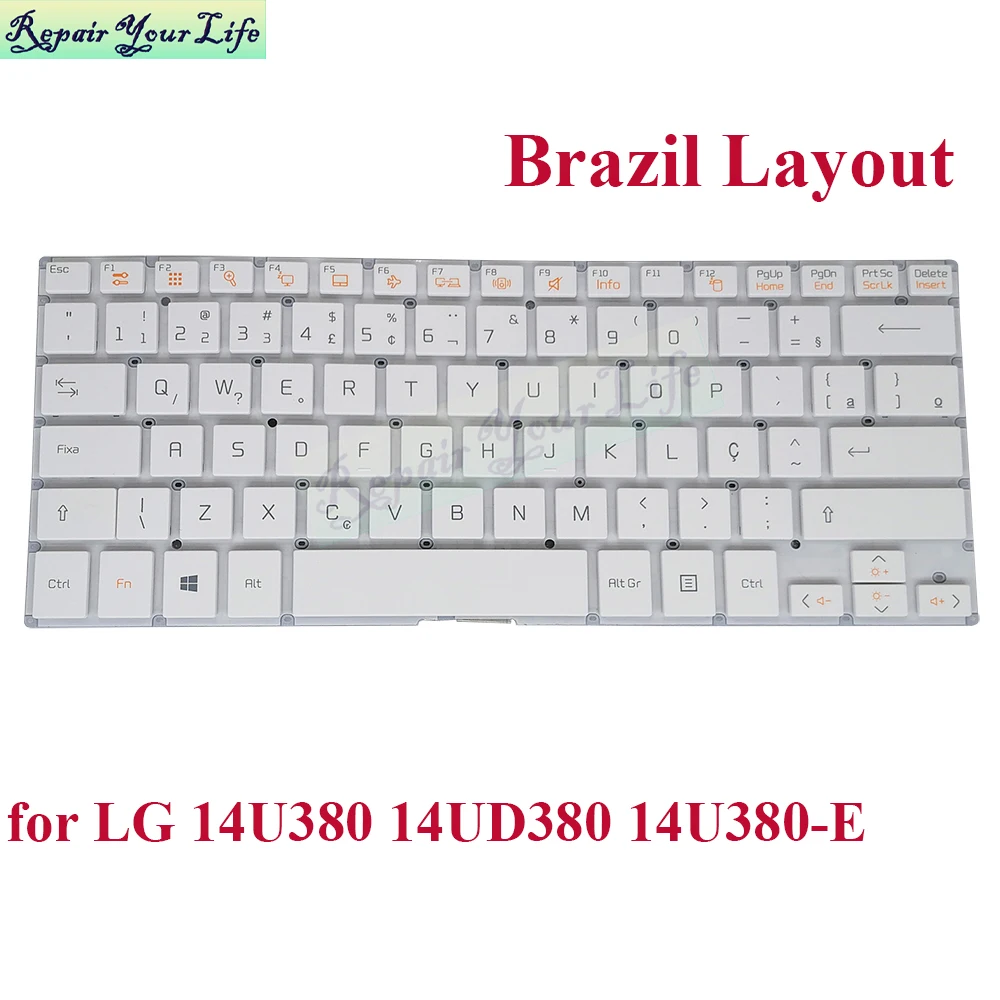 

PT-BR Brazil Keyboard for LG 14U380 14U380-E LG14U380 14UD380 Brasil BR Brazilian Notebook keyboard LGM15C26PA-5281 0KN1-4G2BR12