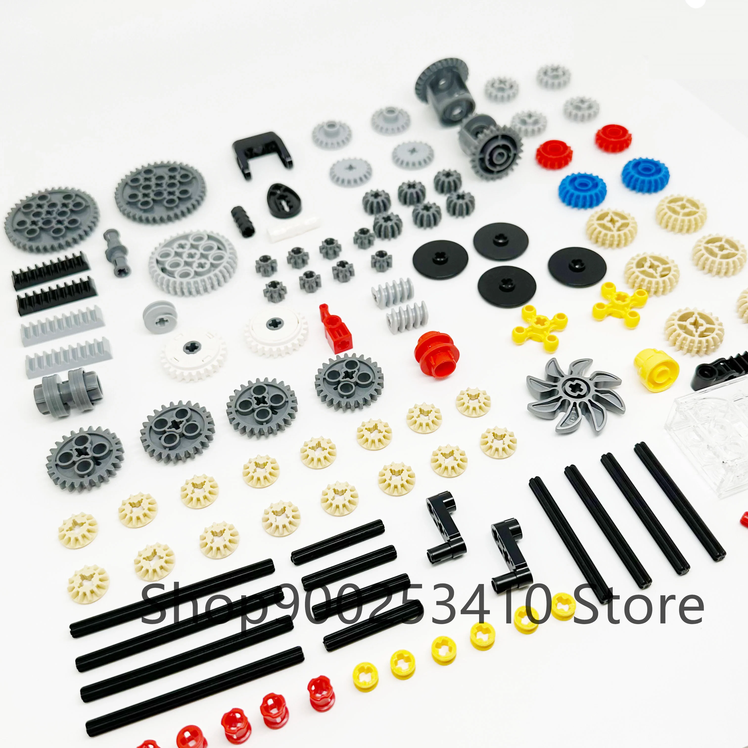 117PCS High-Tech Plastic Building Blocks Bricks Car Gear Link Liftarm Beam Cross Axle DIY Assembling MOC Bulk Technology Set Toy