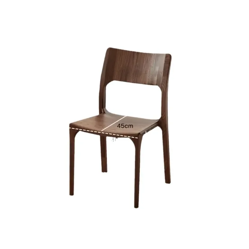 Обеденный стул из белого воска, домашний современный стул из цельного дерева с шипом и врезной, скандинавская простая спинка, обеденный стол, стул, чайный стул