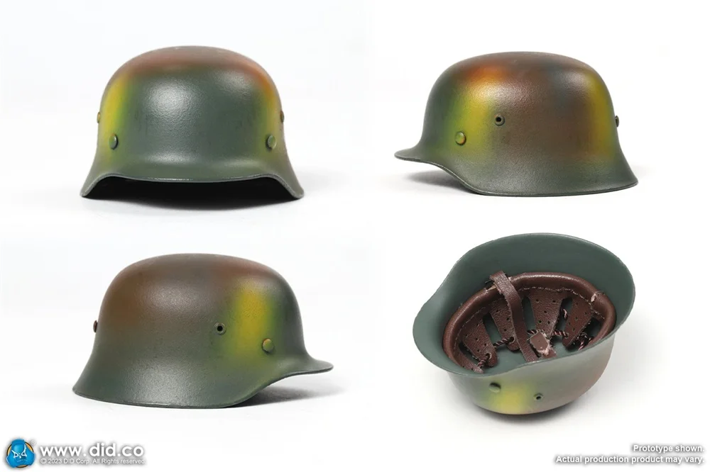 DID D80163 WWII Series Soldier Ryan the Sniper Male Head Helmet Cover with inner Net Bags For 12