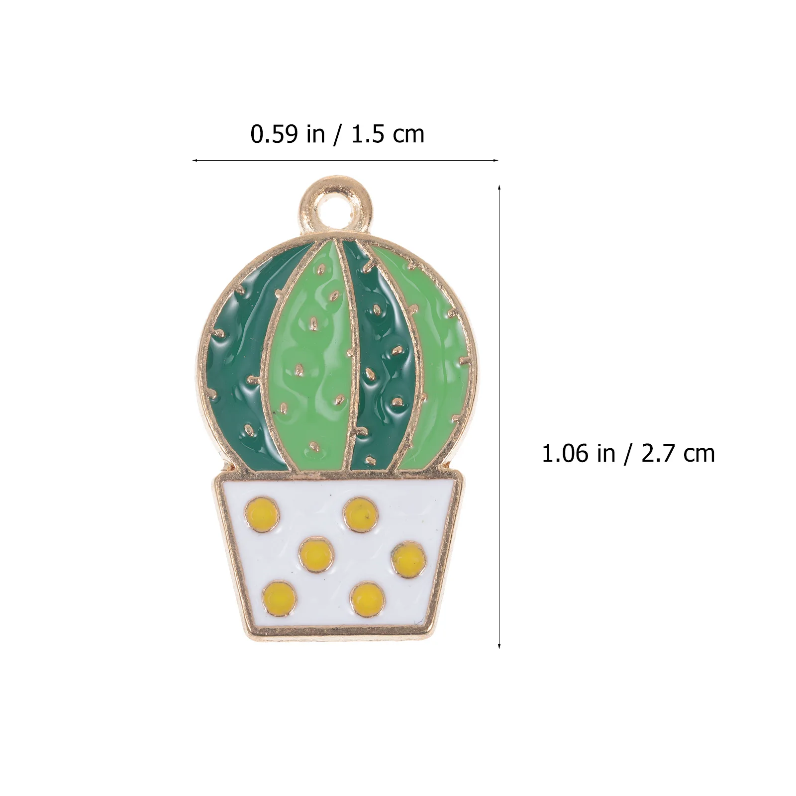 

40 PCS Cactus Pendant Jewelry Charms for Making Pendants Bulk Crafts Bracelet Jewellery