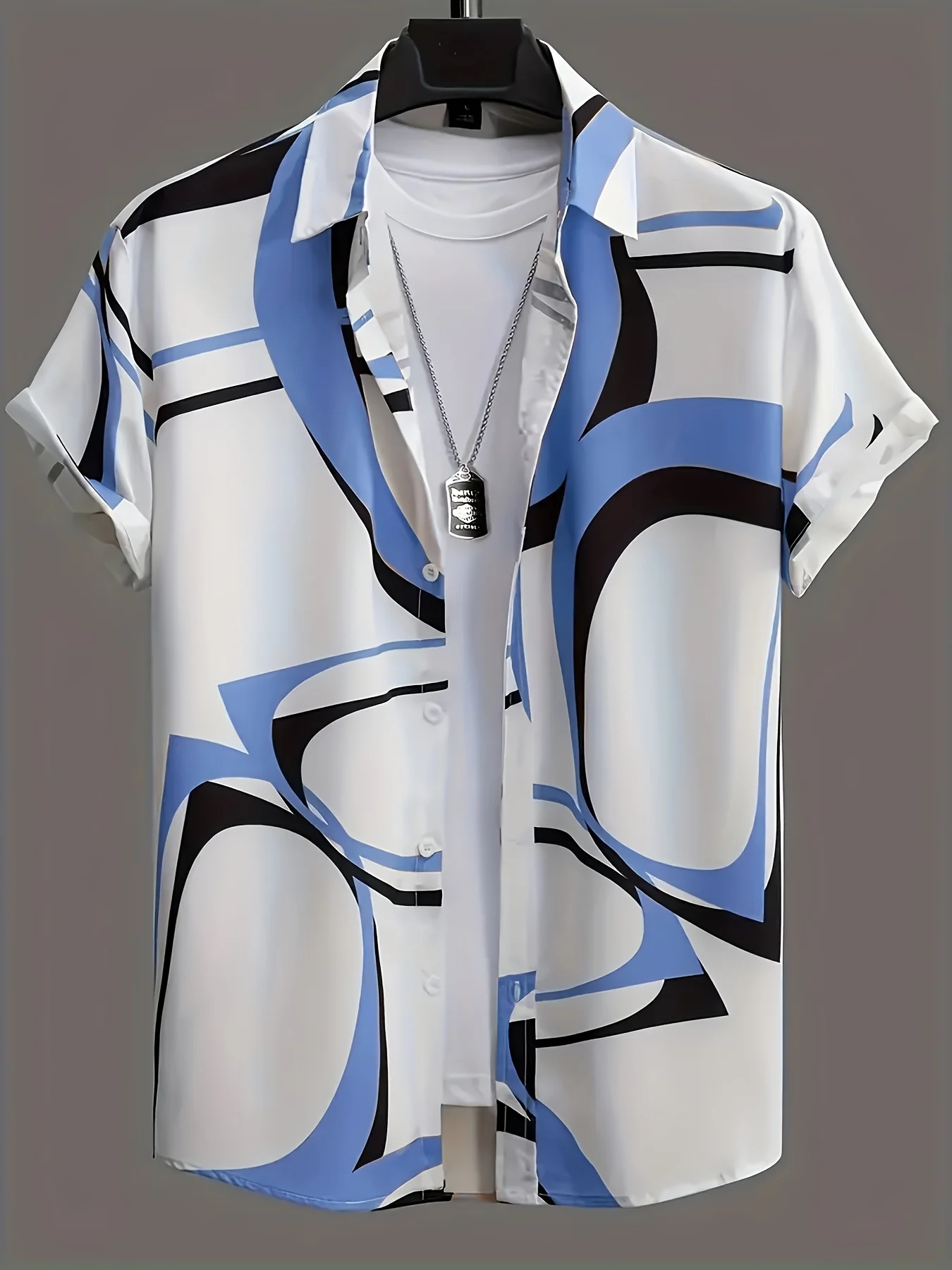 

Мужская летняя рубашка 2026 года - с 3D-принтом, дышащая, легкая, стильная и удобная, для активного отдыха, мужская мода