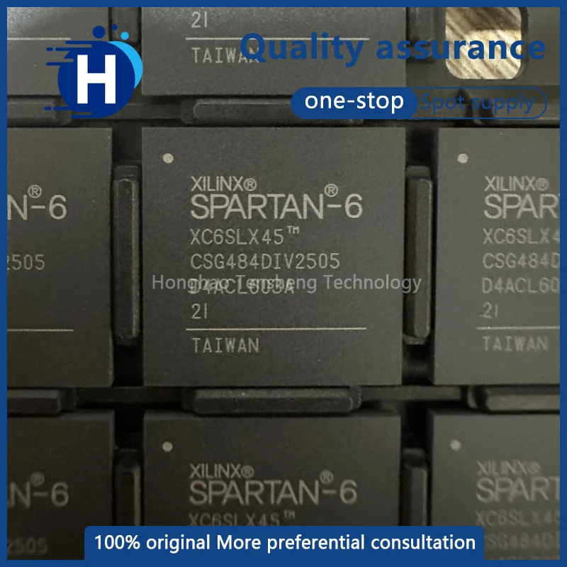1 piece of high-quality XC6SLX45-2CSG484I/C BGA-484-packaged main control processor chip, programmable