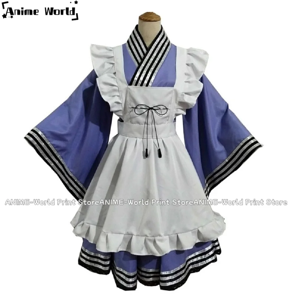 《Custom Size》Unisex Anime Cos Laundry Dragonmaid Cosplay Costumes Outfit Halloween Christmas Uniform Custom Size