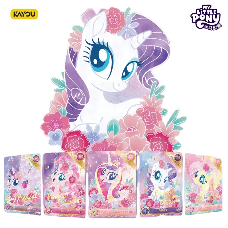

KAYOU оригинальные карты My Little Pony в полной коробке-Rainbow Pack Wave 4, коллекционные карты аниме, игрушки в подарок