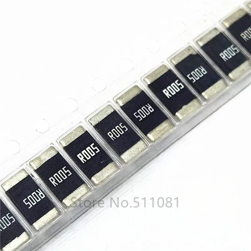 50PCS 2512 SMD 2watt 2W 0.005R 0.005 ohm 5 mohm R005 1%  0.004R-R004 0.003R-R003 0.002R-R002 0.001R-R001