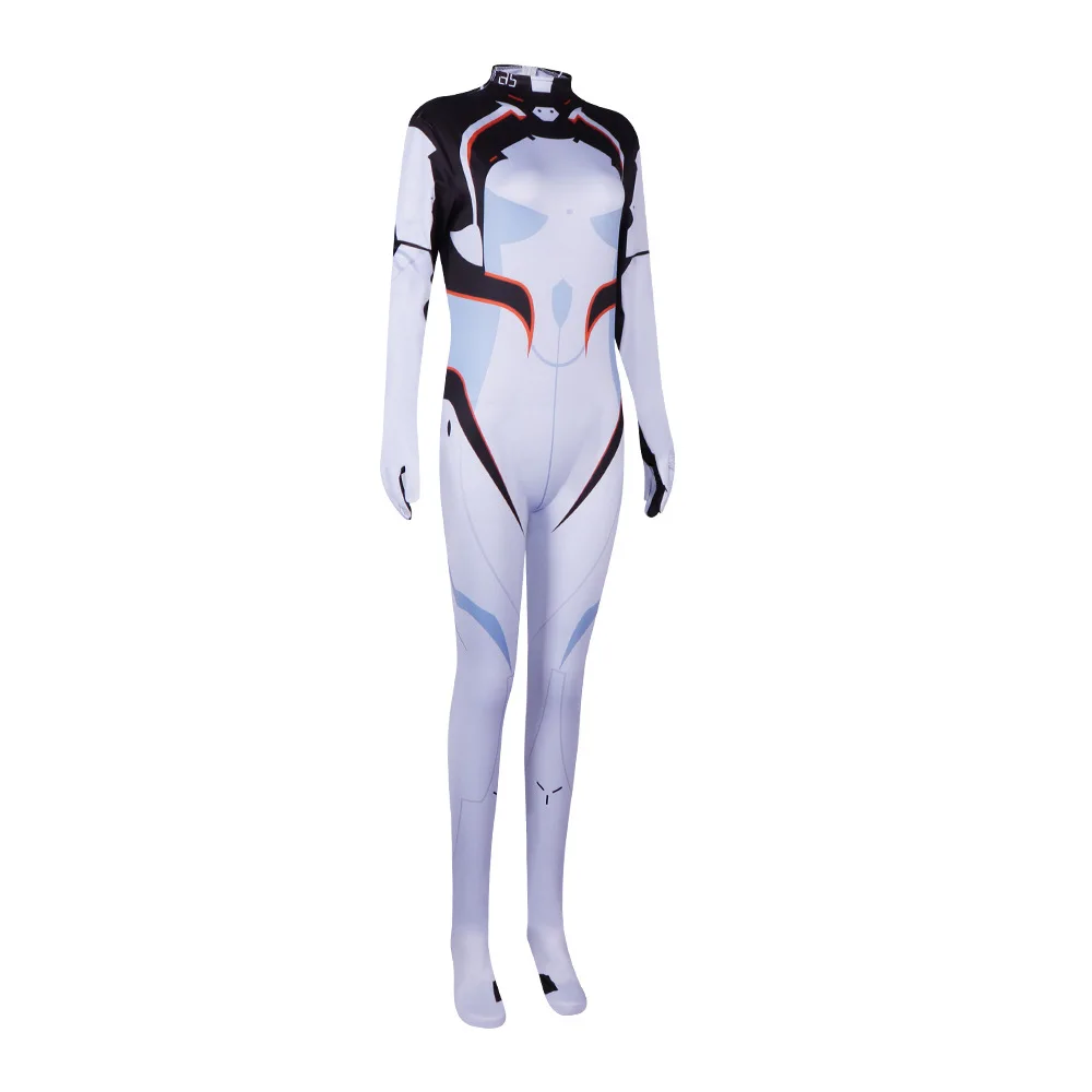 Anime Honkai Star Rail Cosplay Firefly Combat Jumpsuit Women Long Sleeve Print Tight Bodysuit Halloween Game Stage Show Costume view 4