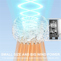 -A15I Handheld Mini Fan Adjustable Speed Pocket Air Cooler Fan 1200Mah Outdoor Portable Fan Foroutdoor Travel Camping Color:Gree