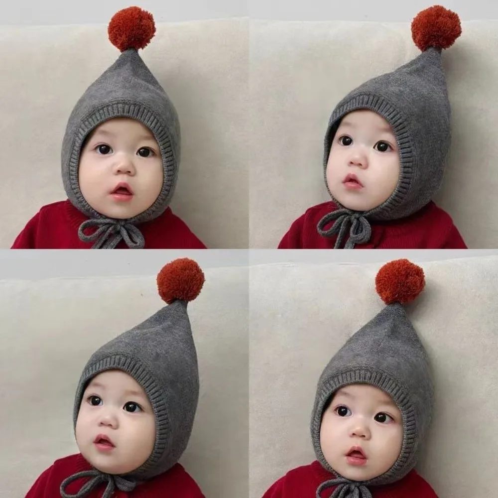 

New Warm Baby Warm Hat Windproof Coldproof Balaclavas Polar Fleece Integrated Beanie Caps Kids