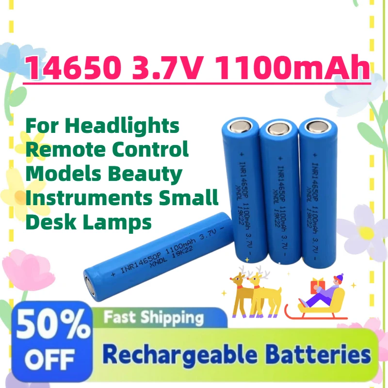 

For Headlights Remote Control Models Beauty Instruments Small Desk Lamps Upgrade 14650 3.7V 1100mAh Rechargeable Lithium Battery