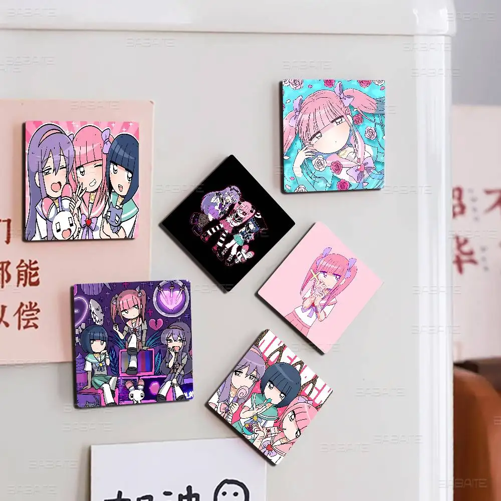 Pink Anime Menhera- C-Chan Personalized magnet Cartoon character magnet Creative refrigerator Decoration Fans Collection Gifts