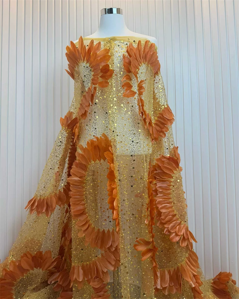 

Африканские 3D цветы, роскошные блестки, ткань для вышивки жениха, французский тюль, кружево-материал для свадебного шитья