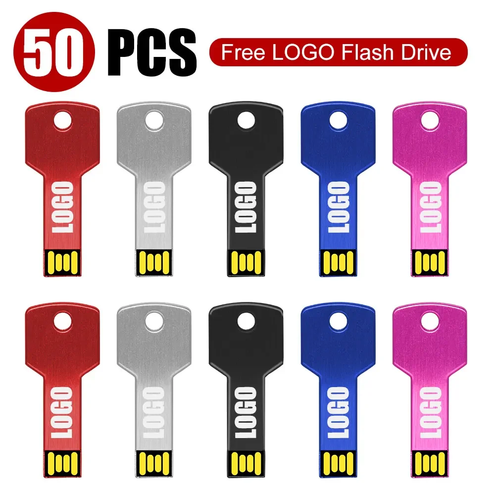 

metal usb 2.0 flash drive 64GB 32GB 16GB 8GB 128GB 4gb pen drive pendrive waterproof metal usb flash 50 pcs Customize logo free