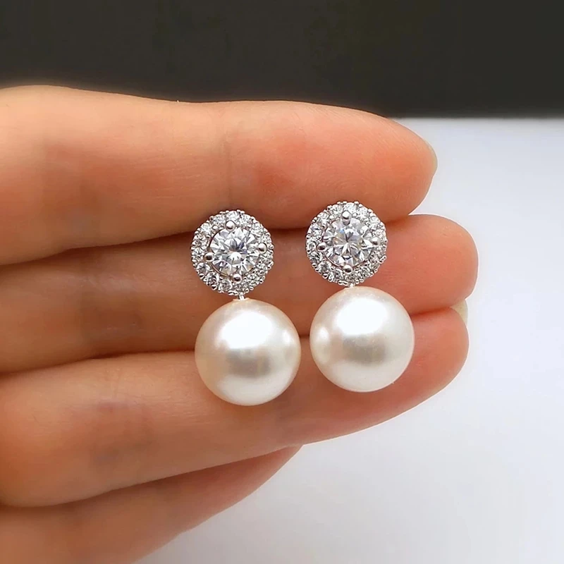 Delicate Imitation Pearl Earrings Bride Wedding Accessories Temperament Elegant Ear Earrings New Trendy Women fashion Jewelry