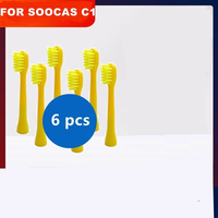 SOOCAS C1 Replacement Toothbrush Heads for Children Kids Electric Toothbrush Head Original Nozzle Jets Toothbrush Heads