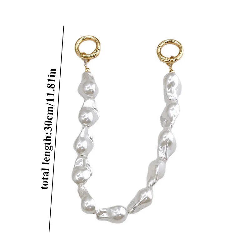 26cm Pearls Chain Strap For Handbag Fashion Accessories For Handbags Handles For Handbag Imitation Pearl Bag Chain Metal Chains