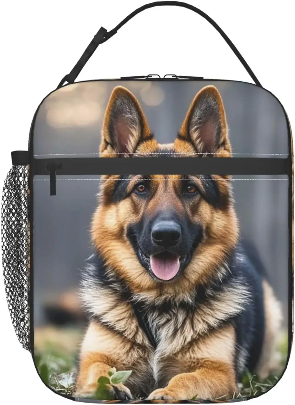 

Insulated Lunch Bag for Women Men Portable Reusable Lunch Box German Shepherd Lunch Tote Bag for Work Picnic Travel