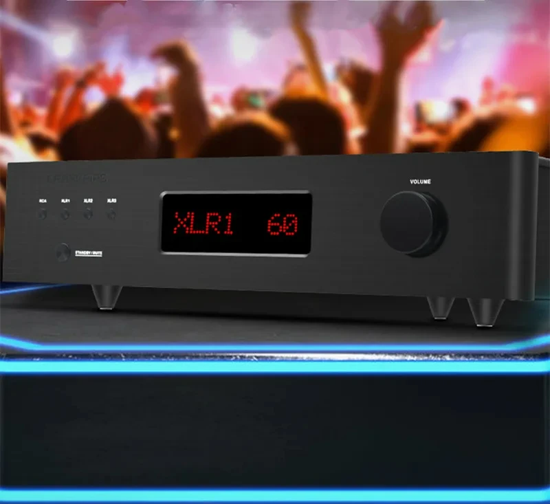 

2026 12th Pure Class A Balanced Pre-amplifier Pre Amp Preamp Amplifier Line Stage 60 Steps RCA XLR input output