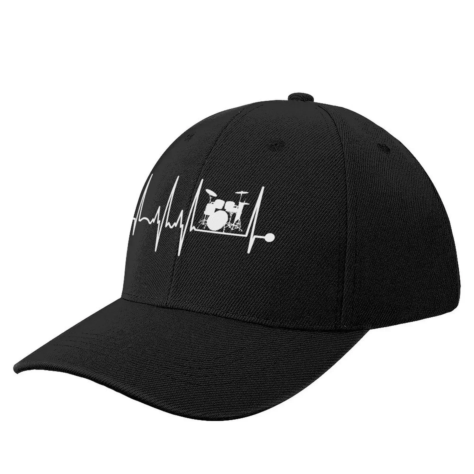 Drums Heartbeat Baseball Cap Big Size Hat Sports Cap Baseball For Men Women's