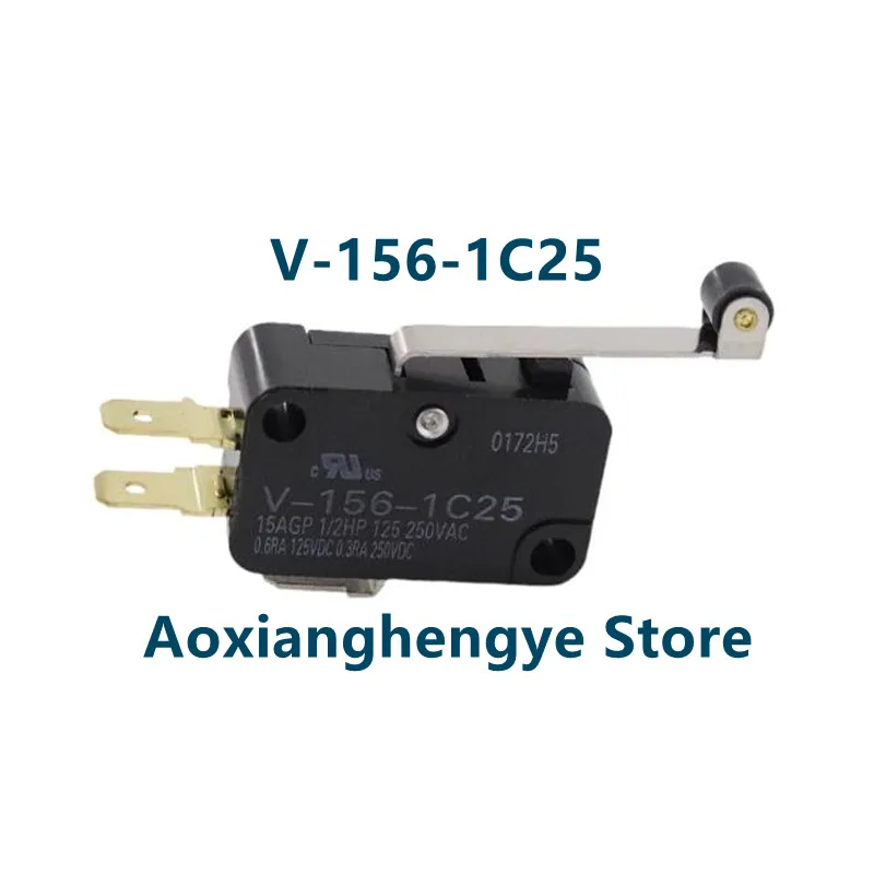 1PCS Micro switch V-15-1C25 silver contact 152 153 154 155 156 roller limit travel switch Original genuine product