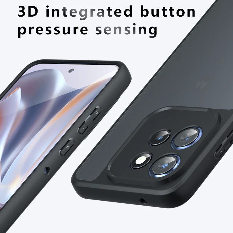 Matte Transparent Phone Case For Motorola Moto S50 Case Shockproof Full Edge Matte Back Cover For Moto S50 Case For Moto S50 5G