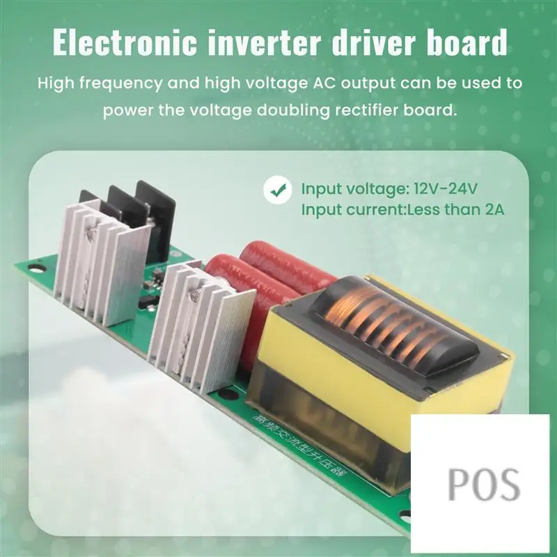 12V/24V ~ 1KV/2KV 고주파 AC 출력 부스터 전자 인버터 고전압 모듈 곱셈기 보드 드라이버-POS