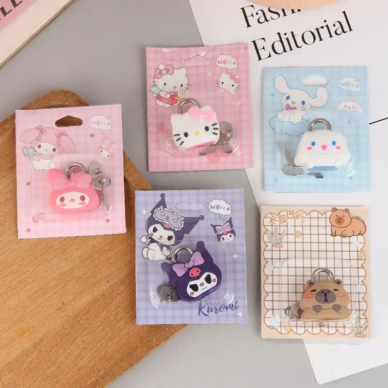 

Sanrio Hello Kitty дверной замок милый мультфильм моя мелодия замок для ящика шкафа милая девушка сердце подвесной замок декоративный замок кавайный подарок