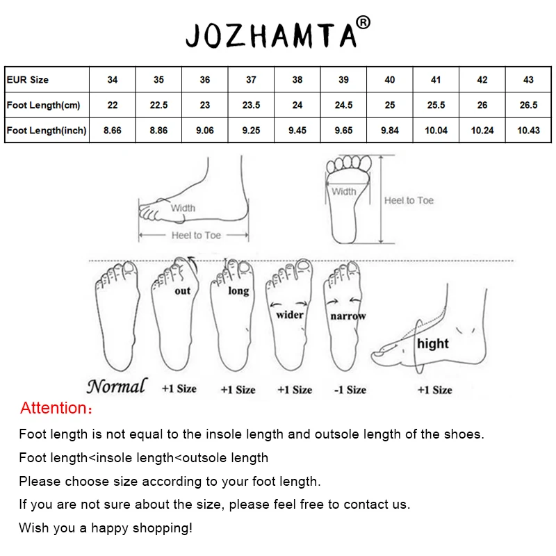 JOZHAMTA Size 34-46 Women Ankle Boots Genuine Leather Thick High Heels Shoes Woman Winter Fashion Western Boots Casual Cowgirl