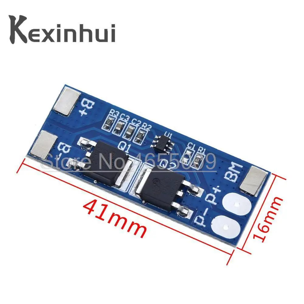 2S 8A Li-ion 7.4v 8.4V 18650 BMS PCM 15A Peak Current Battery Protection Board bms Pcm For Li-ion Lipo battery Cell Pack