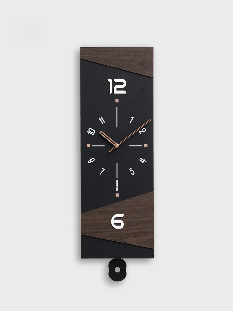 Punch-free modern clock can swing wall clock living room home Creative clock Light luxury decoration wall home decoration