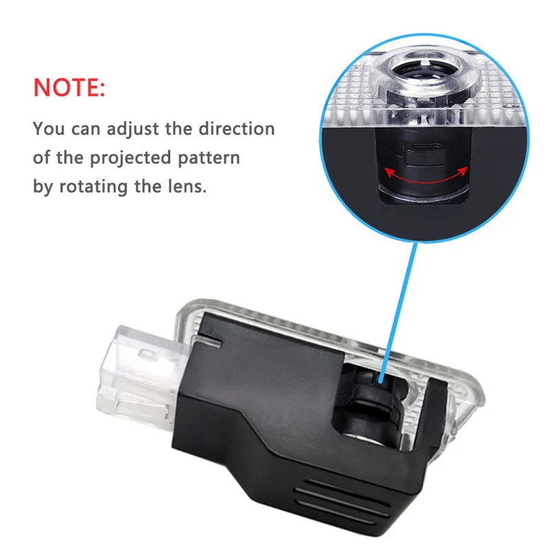 2 Stück Auto-Tür-LED-Willkommensleuchte, Geisterschatten-Lampe, Projektor-Zubehör für SQ5 2012-2023 2018 2019 2020 2021 2022 2017 – Detail 3