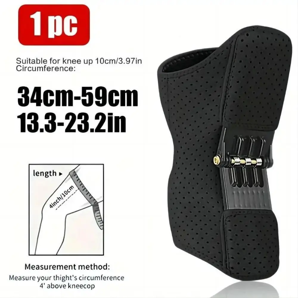 جديد مع الينابيع الارتداد القوية جهاز مساعد الركبة غير قابل للانزلاق قابل للتعديل الركبة الداعم تنفس الربيع استقرار #6