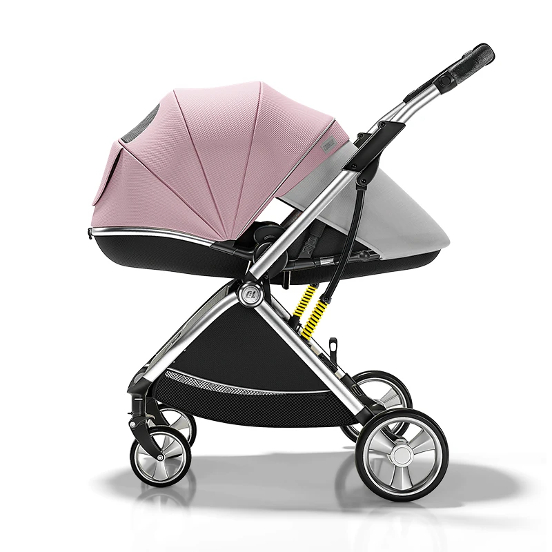 Luxurious High Landscape Baby Stroller Ergonomic Design Newborn Pushchair Can Sit Can Lie Baby Pram Free Shipping