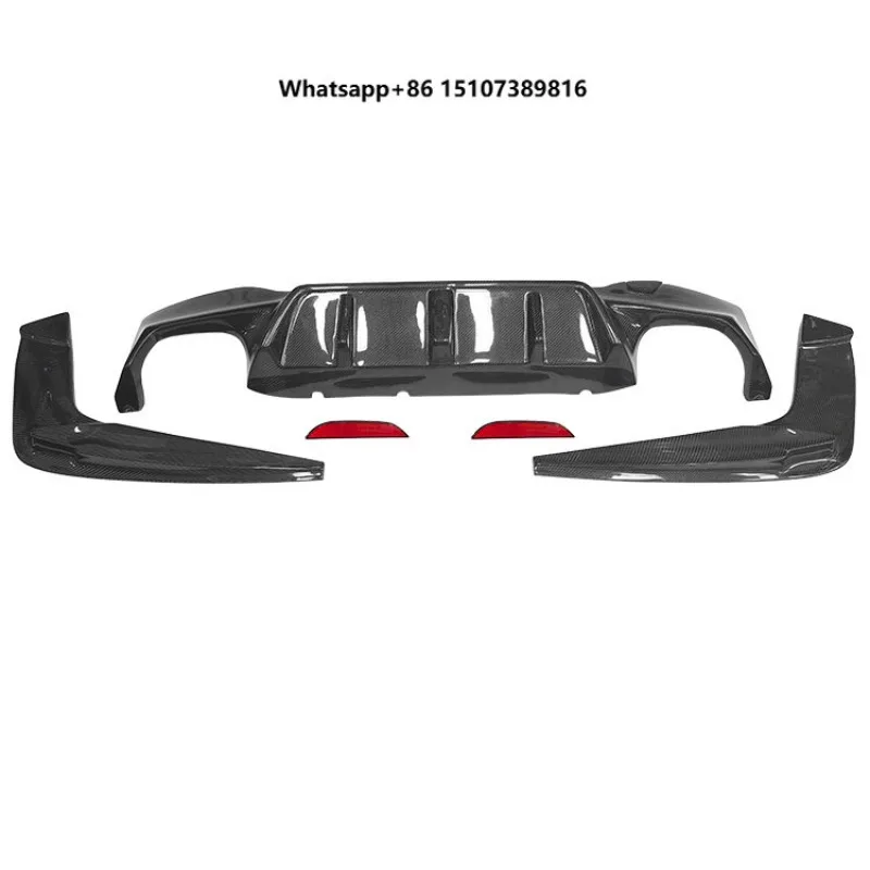 High Quality Diffuser G30 MT Carbon Fiber 3D Style Diffuser for 5 Series G30 G38 Rear Bumper Carbon Diffuser 2017-2022