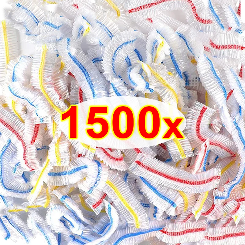 1500/100pcs Disposable Food Covers Kitchen Fresh-keeping Food Cover Saran Warp  Plastic Elastic Packaging Storage Bags Wholesale