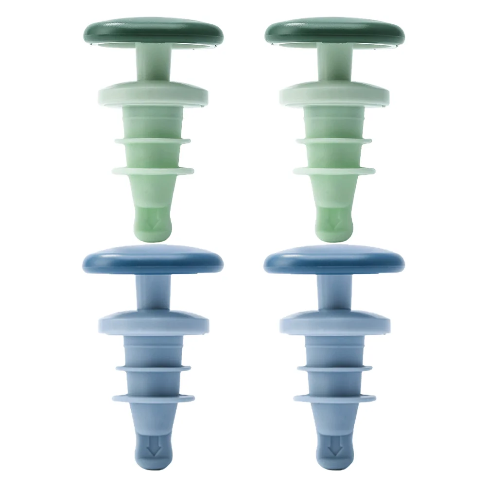 

4 Pcs Silicone Bottle Stopper Sealing Plug Fresh Preservation Silica Gel Tool