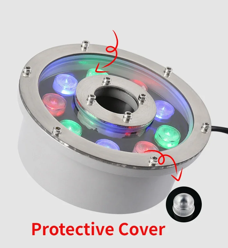 Imagem -03 - Waterproof a Luz Conduzida para a Associação Lâmpada Subaquática Luz Subaquática da Paisagem Rgb Ip68 3w 6w 9w 12w 18w 24w 12v 24v