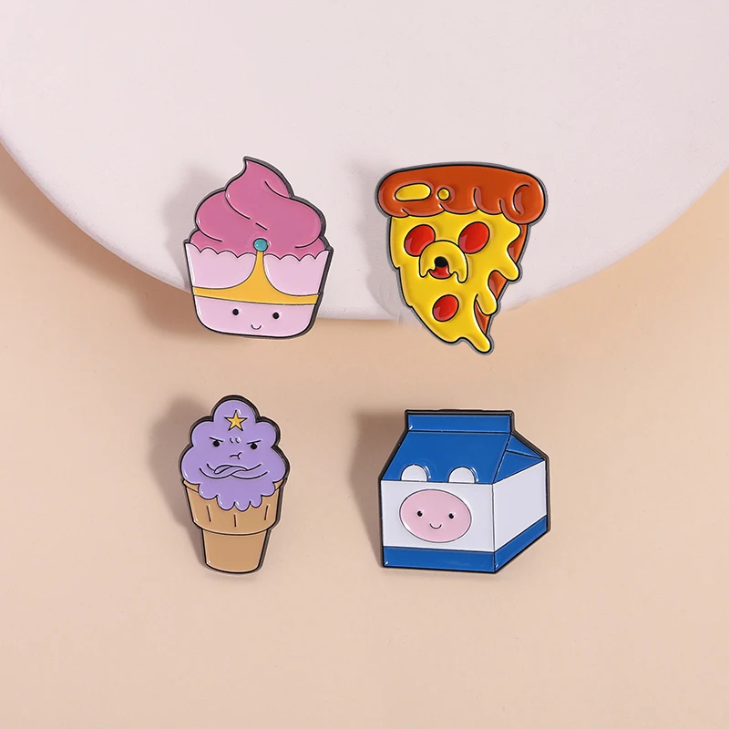 الكرتون كوميديا الرسوم المتحركة المينا دبوس لطيف القط التمساح Equali-الشاي انتشار Positivitea بروش شارة التلبيب مجوهرات هدية للأصدقاء