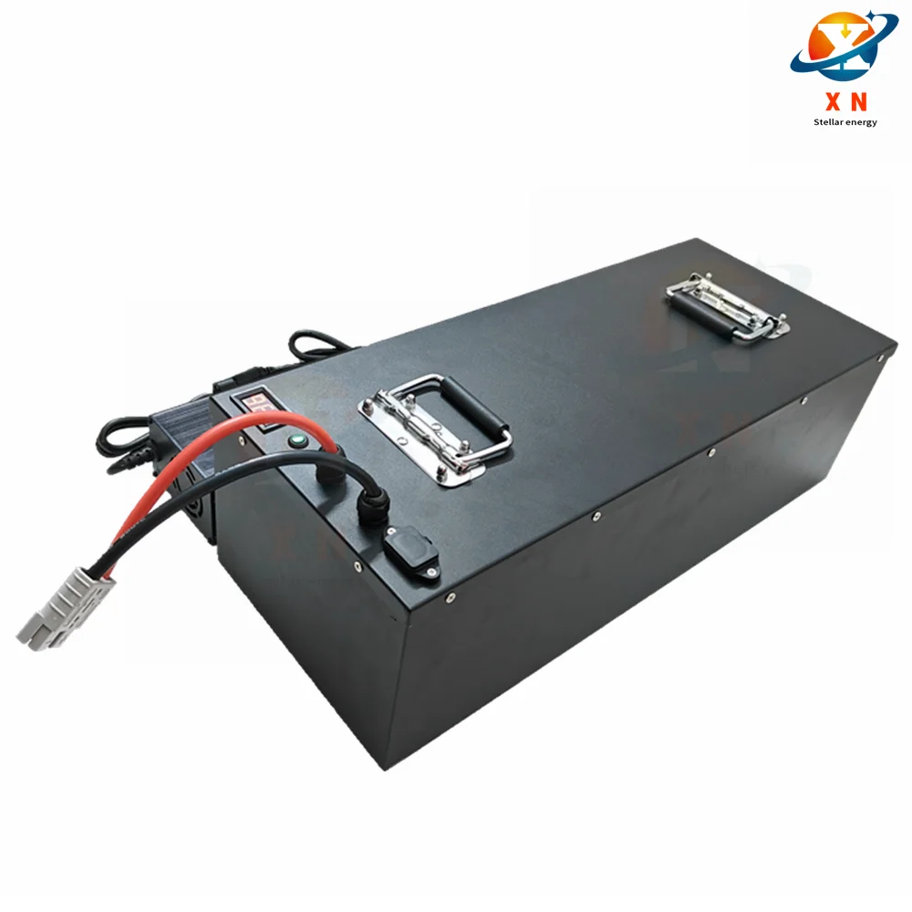 Batteria al litio 96v 50Ah Lifepo4 BMS 32S 102V per AGV inverter veicolo scooter moto 8000W carrello elevatore + caricatore 5A